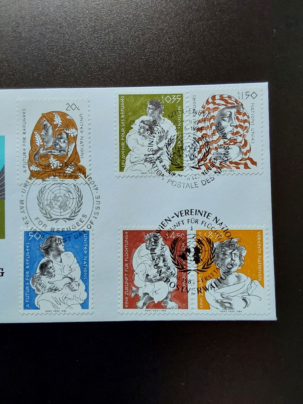Tutti i francobolli: Erni Hans  Briefmarken UNO – Usato da Steinach venduto da Chilli1957 1