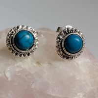 OHRRINGE SILBER 925 MIT TÜRKIS