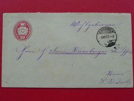 1877: Tüblibrief (10Rp.) von EINSIEDELN SZ, 5.JUNI.1877