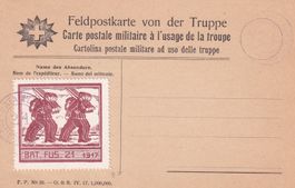 Feldpostkarte von der Truppe, 1. WK