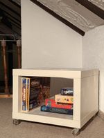2 Beistelltische weiss mit Rollen guter Zustand