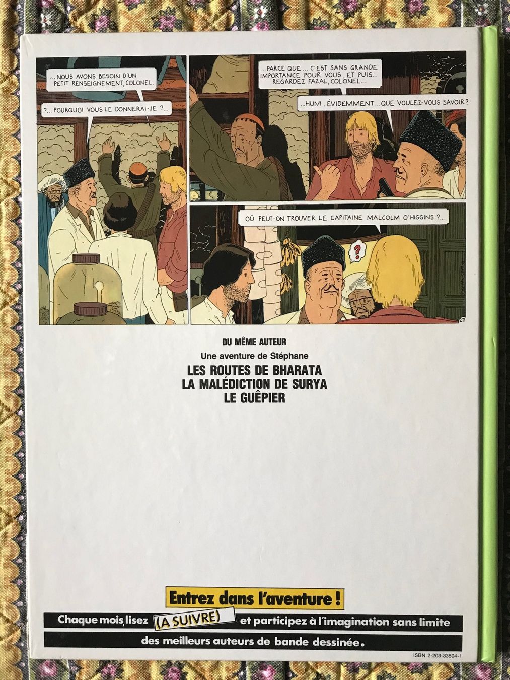 Fumetti: UNE AVENTURE DE STEPHANE - CEPPI - LES ROUTES DE BHARATA – Usato da Commugny venduto da MCapital 2