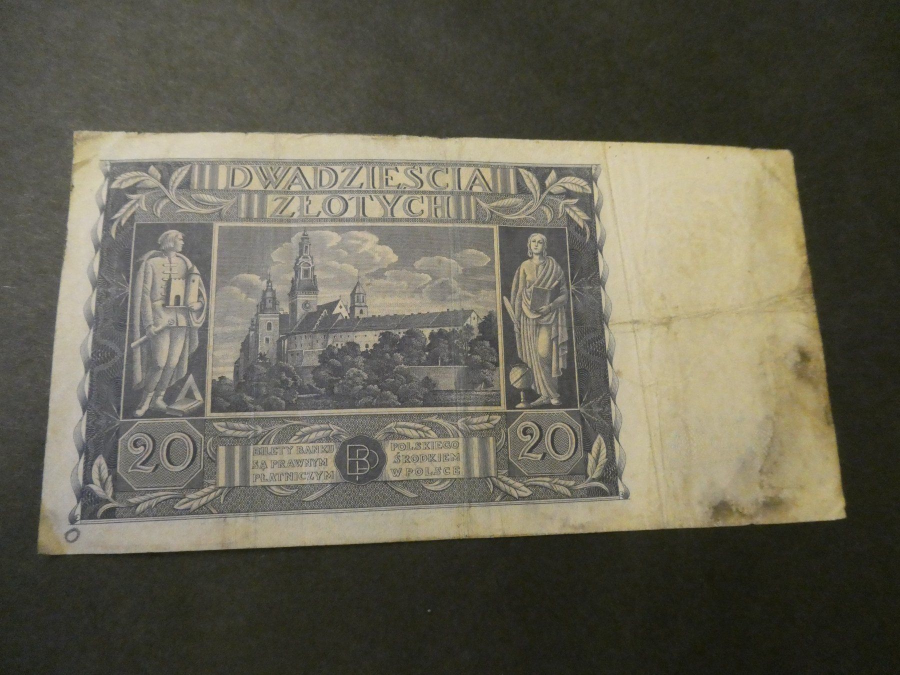 Banconote: Polen 1936, 20 Zlotych – Usato da Hinterforst venduto da Rohusri 1