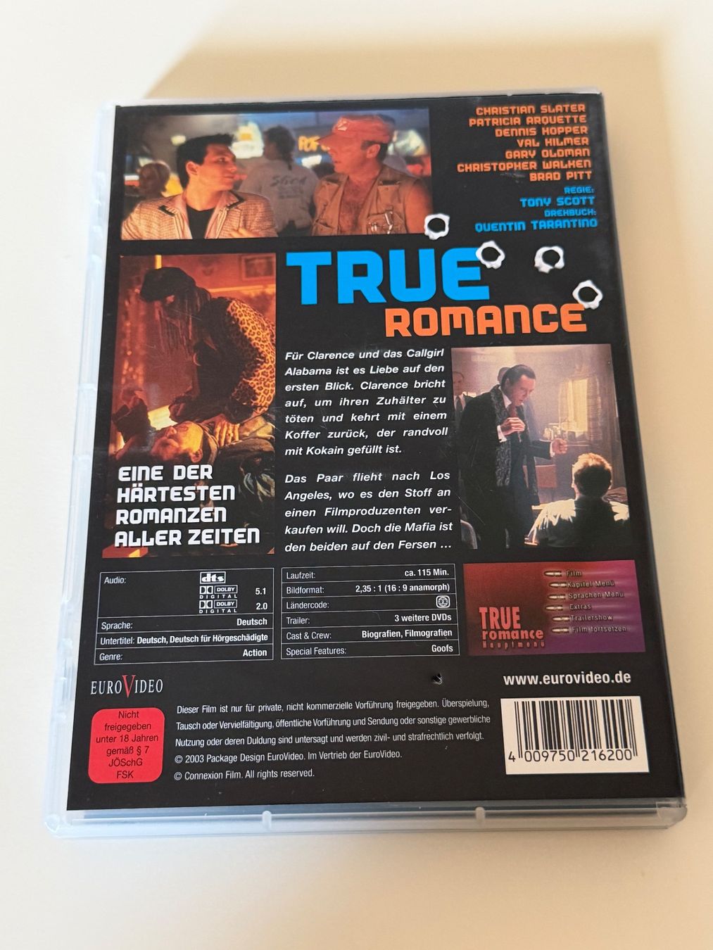 Tutti i DVDs: True Romance DVD Director's Cut – Usato da Altstätten SG venduto da sheamus 1