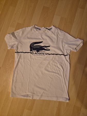 T-Shirt Lacoste weiss mit Grafik Print Grösse L