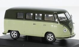 VW T1b Bus Camper 1960-1963 dunkelgrün / hellgrün       1:43