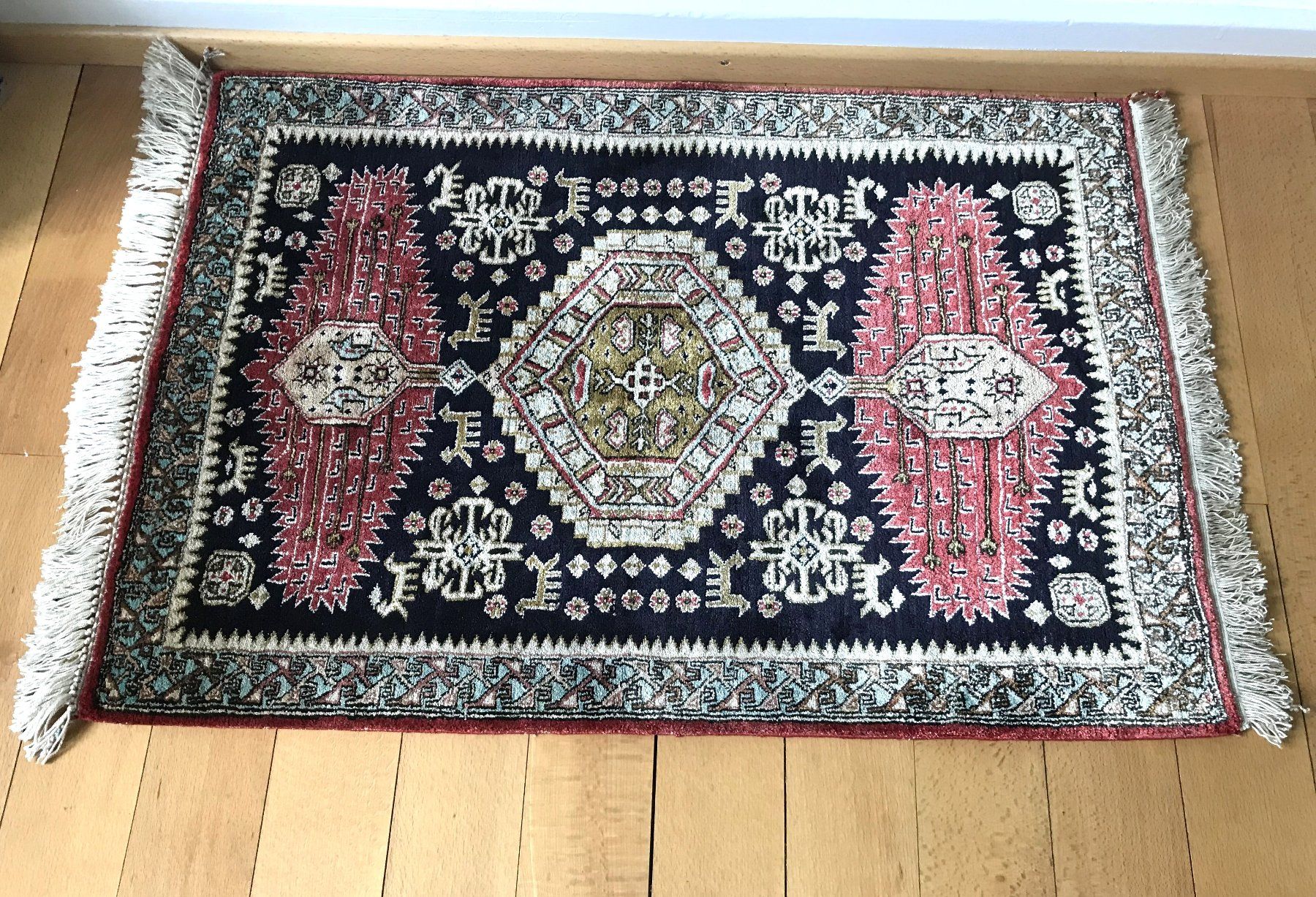 Teppiche: TEPPICH mit SEIDE, HANDGEKNÜPFT – Gebraucht aus Luzern von Immergern 4