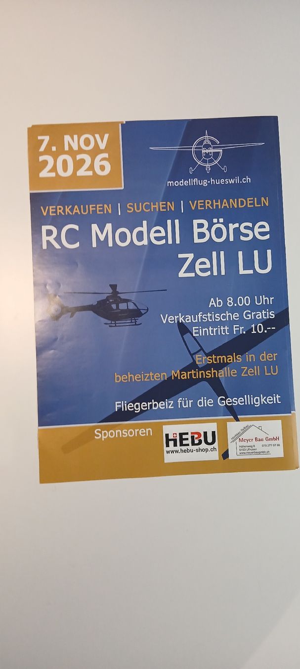 RC Modellbau: Flyer A3 – Neu (gemäss Beschreibung) aus Ufhusen von Graupner80