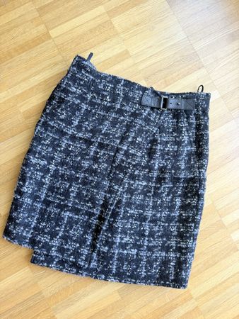 Bogner Wool Blend Mini Skirt - S