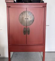 Chinesischer Hochzeitsschrank rot – Massivholz