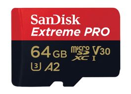 SanDisk 64 GB UHS-I V30 MicroSD Speicherkarte