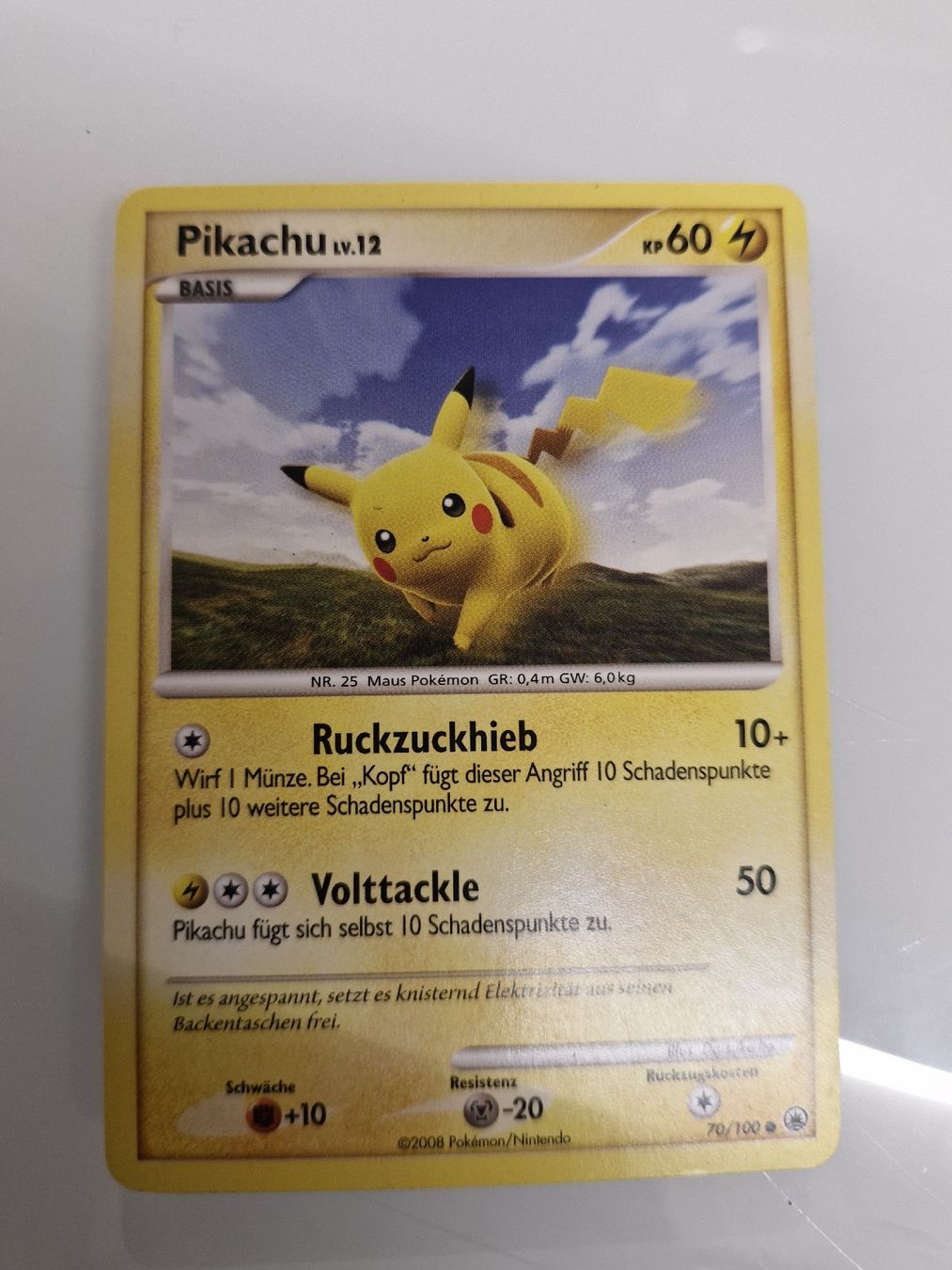 Pokémon Carte collezionabili: Pokemon Pikachu 70/100 – Usato da Muri AG venduto da endless88