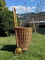 Trolly Einkaufswagen Vintage 60er 50er Wägeli Korbwagen