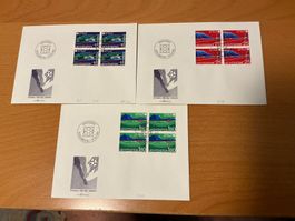 FDC Liechtenstein Satz Viererblock Fussball WM 1982