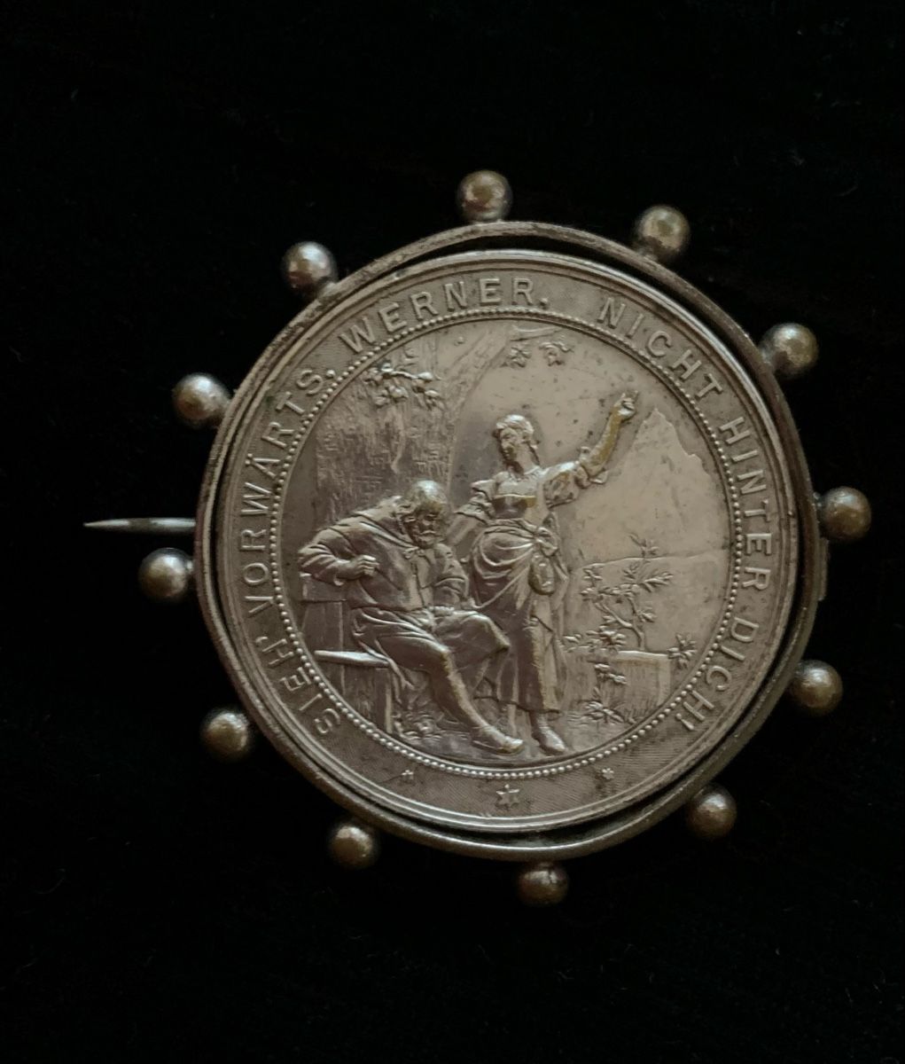 Medaglie: AntikeMedaille Altdorf 1895 "Vorwärts, Werner" – Usato da Egg b. Zürich venduto da ohtannenbaum