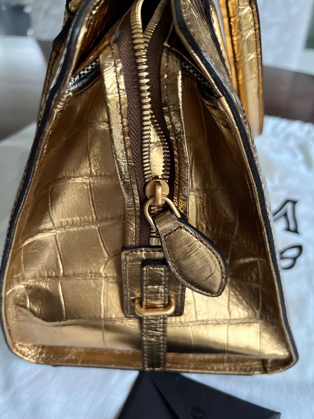 Mcm Borse da donna: MCM Handtasche, Gold, Neuwertig ein Hingucker! – Nuovo (secondo la descrizione) da Ebmatingen venduto da Mistelu 6