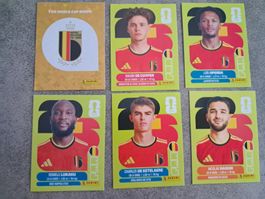 6 x Paninisticker 2026 / Belgien