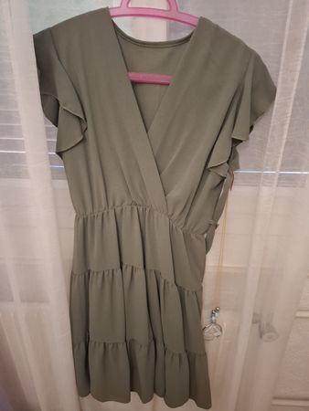 Robe d'été kaki taille unique avec collier unique avec étiqu