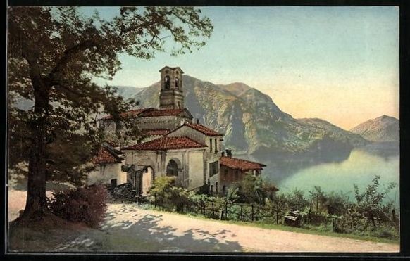 Cartoline postali: AK Castagnola, Chiesa – Usato da Berlin venduto da bartko-reher