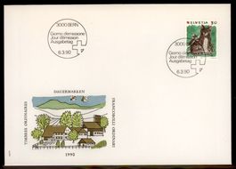 1990, FDC, Tiere (Nr. 790)