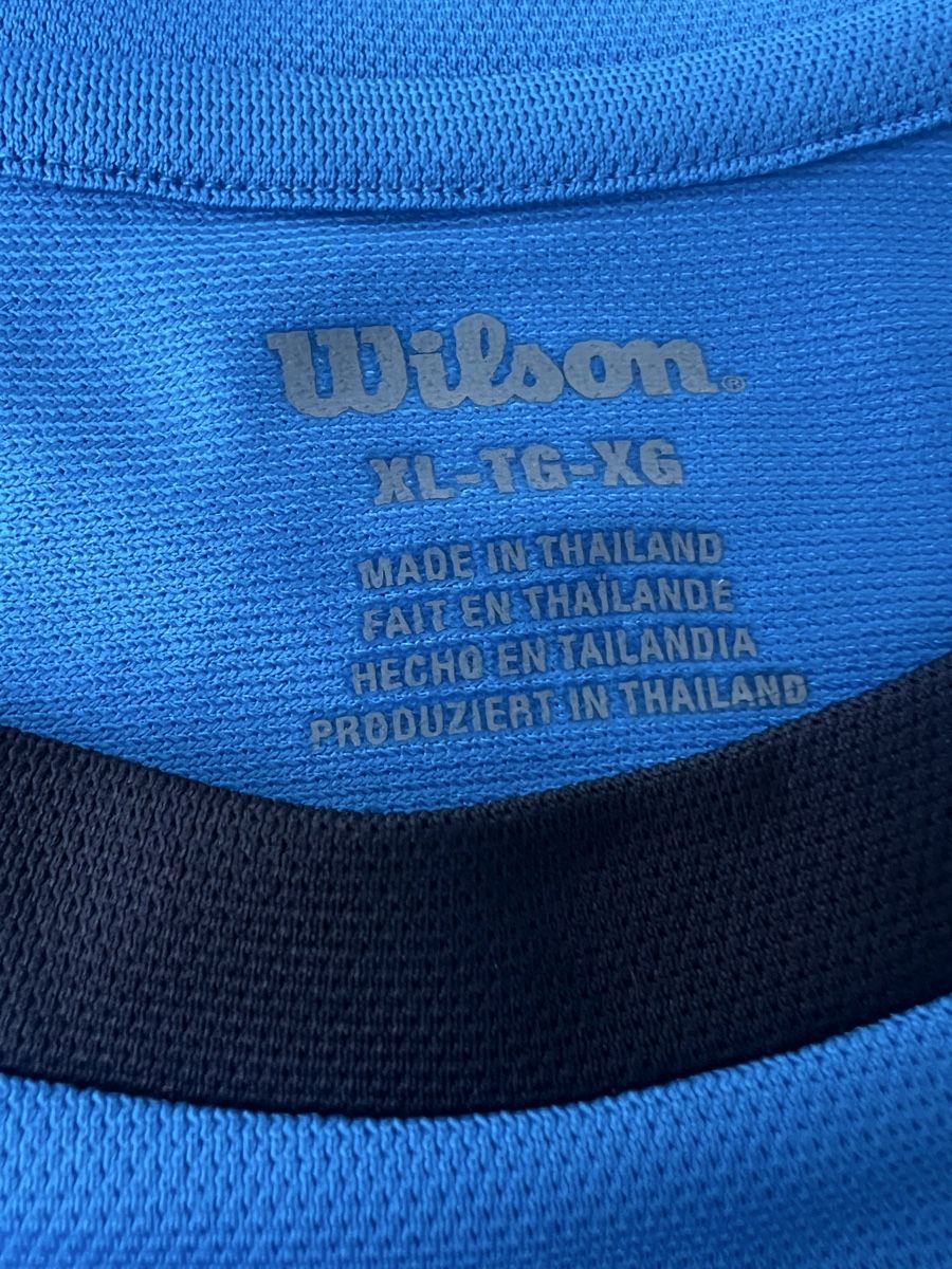 Wilson T-shirt: Wilson Sportshirt blau – Nuovo e nell'imballaggio originale da Bülach venduto da Cucculi 1