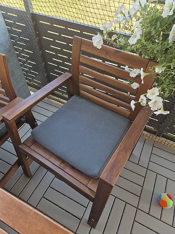 Set de table et chaises: IKEA ÄPPLARÖ Gartenmöbel-Set – D'occasion à Altwis par joluc96 2