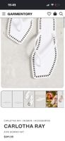 CARLOTHA RAY Flip-Flops Weiss Grösse 39 guter Zustand