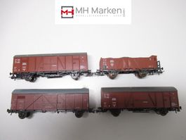 Roco 4330/46280/2x 46103 4-tlg Güterwagenset der DDR GS H0