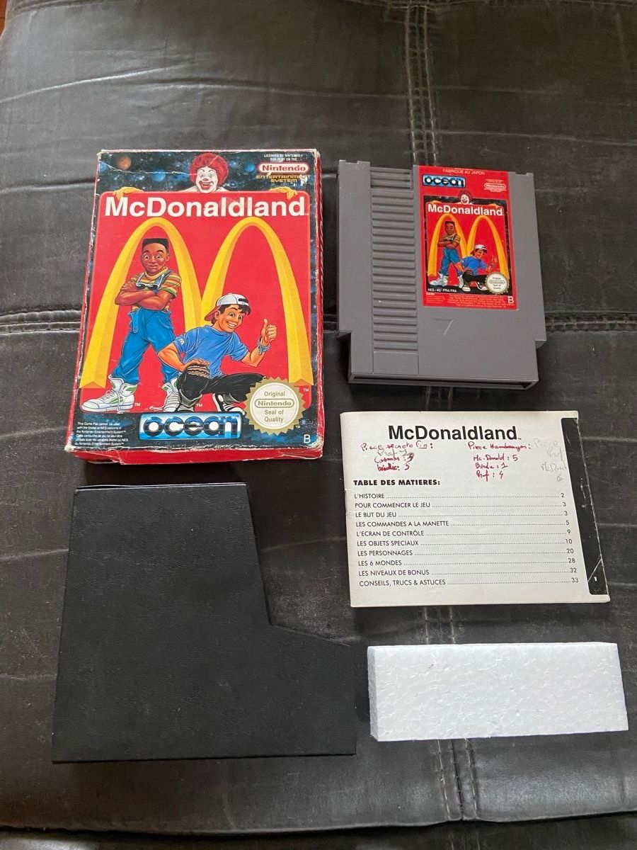 Nintendo Giochi: Mc Donaldland Boite complet Nes Nintendo Original – Usato da Lausanne venduto da sauvezretrogames