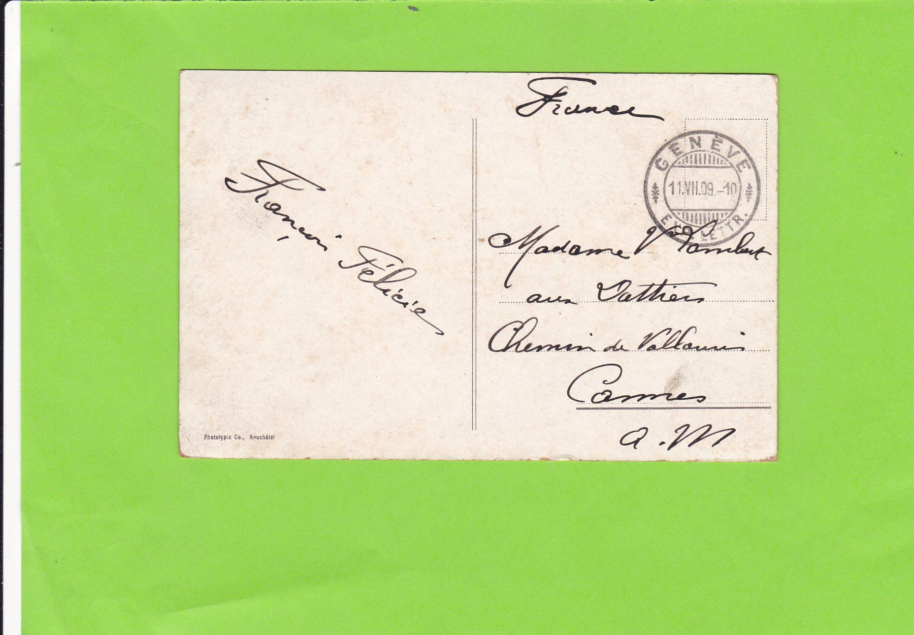 Cartoline postali: Genève-Pont-Effet de nuit – Usato da St. Peterzell venduto da neckertal 1