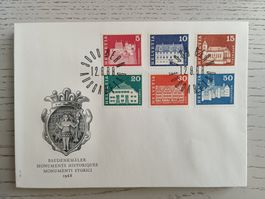 1968 FDC Baudenkmäler