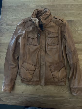 Damen Lederjacke Marke Harley braun Grösse L guter Zustand