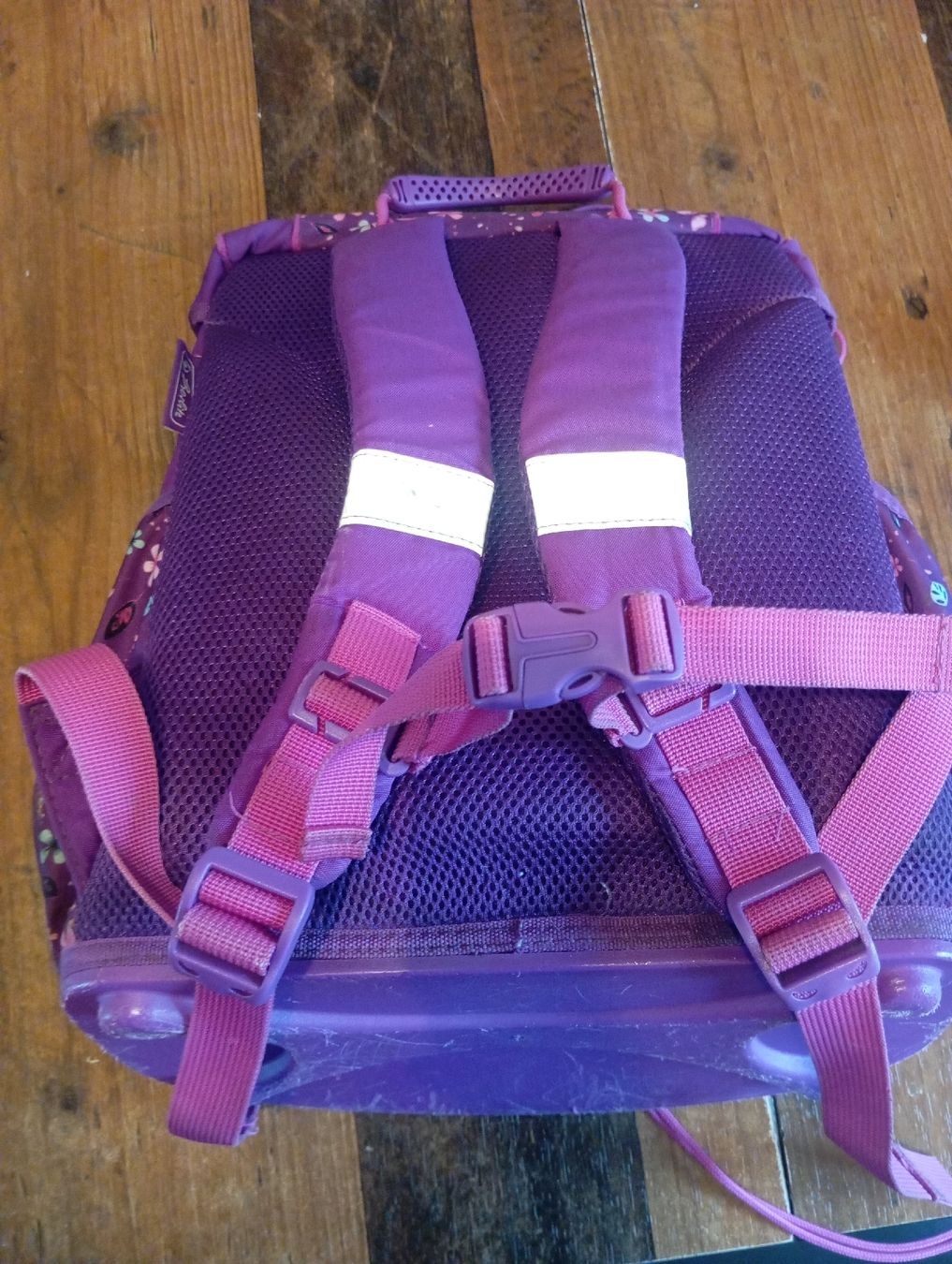 Herlitz Kindertaschen: Ergonomic Schulranzen Set, lila Blumenmuster, gebraucht – Gebraucht aus Niederurnen von Glentin 2