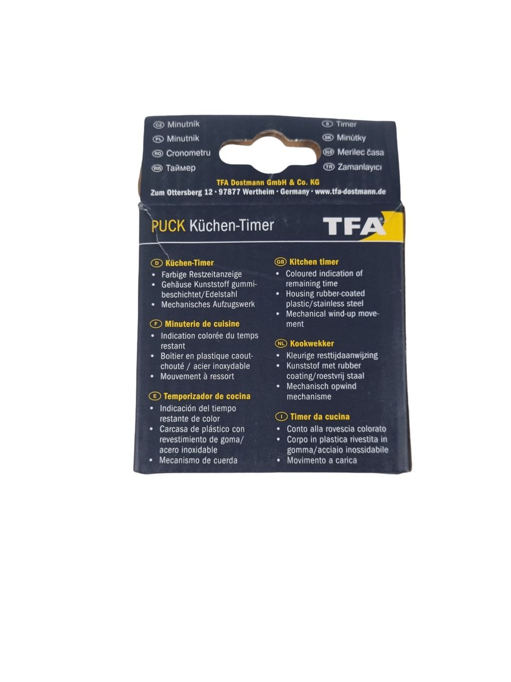 Elettrodomestici da cucina: TFA Puck Küchen-Timer – Nuovo (secondo la descrizione) da Wangen b. Olten venduto da Restwert_Wangen 3