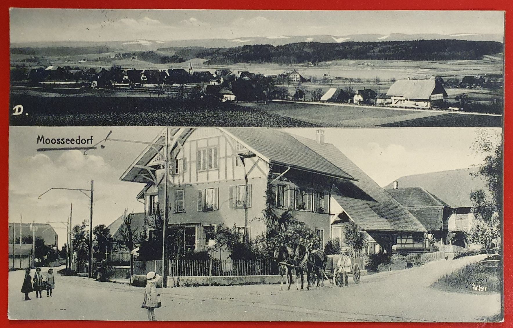 Cartoline postali: Moosseedorf 1918 - belebt – Usato da Kreuzlingen venduto da Rschweiz1