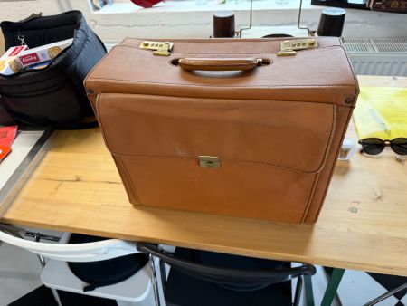 Oldtimer-Werkzeugkoffer, Lederkoffer, Aktenkoffer