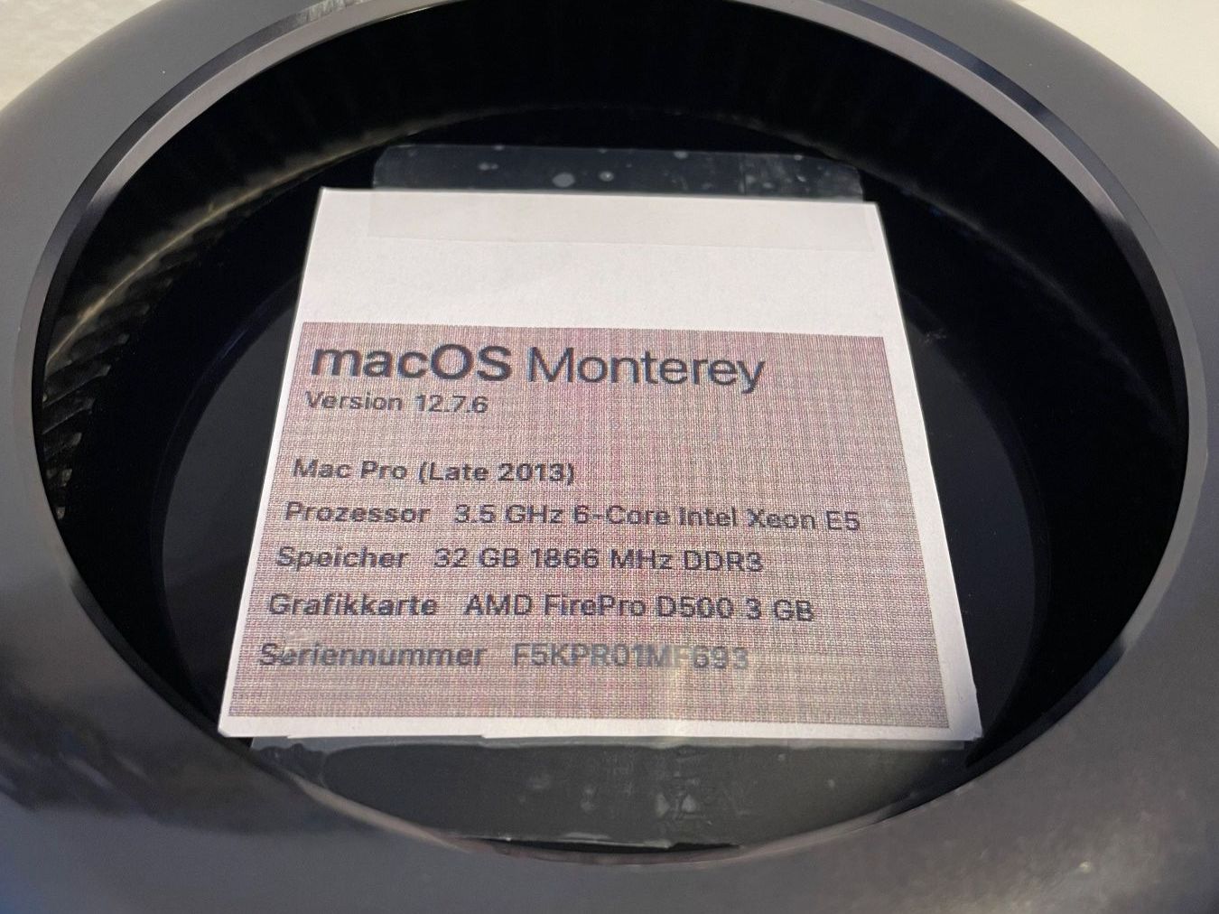Apple PC: Apple Mac Pro (Late 2013) – Usato da Luzern venduto da Carstenhu 1