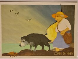 Louise en hiver Ansichtskarte