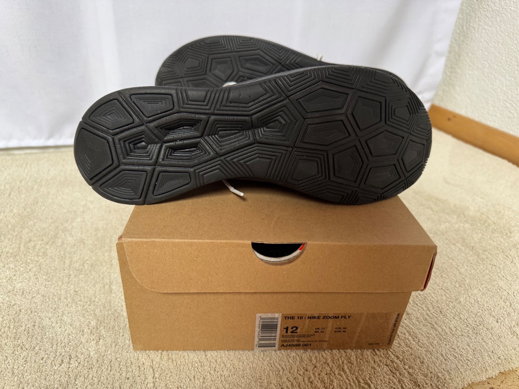 Off-White Scarpe da uomo: Nike Zoom Fly Off-White Black Silver – Usato da Visperterminen venduto da lgresell 7
