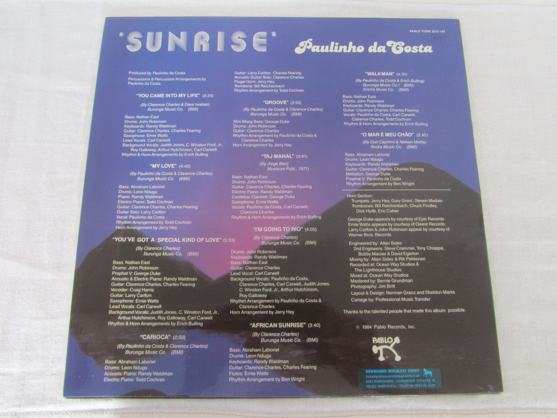 Schallplatten: Paulinho da Costa:  Sunrise – Gebraucht aus Seengen von mikelele 3