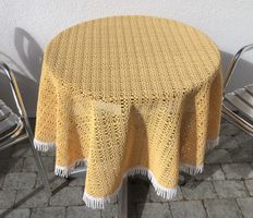*TISCHTUCH* ☀️-gelb, Durchmesser 120cm