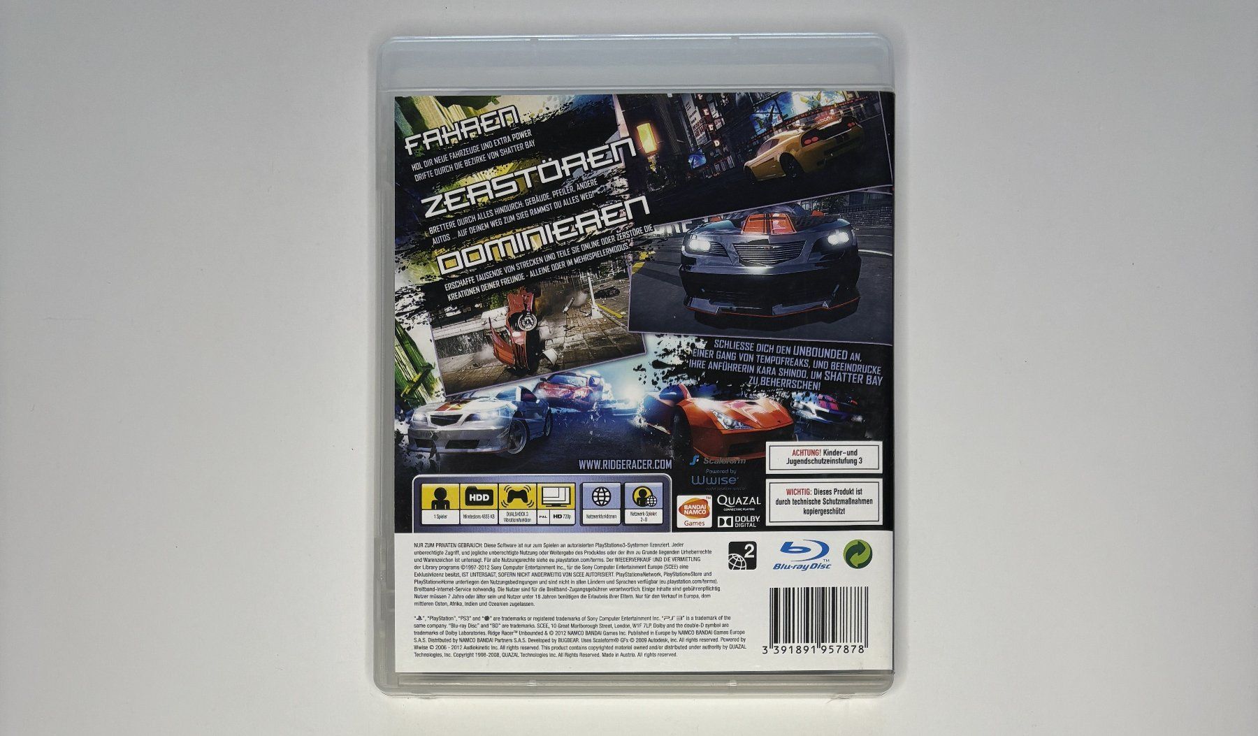 Giochi: PS3 - Ridge Racer Unbounded – Usato da Allschwil venduto da Bullach 2