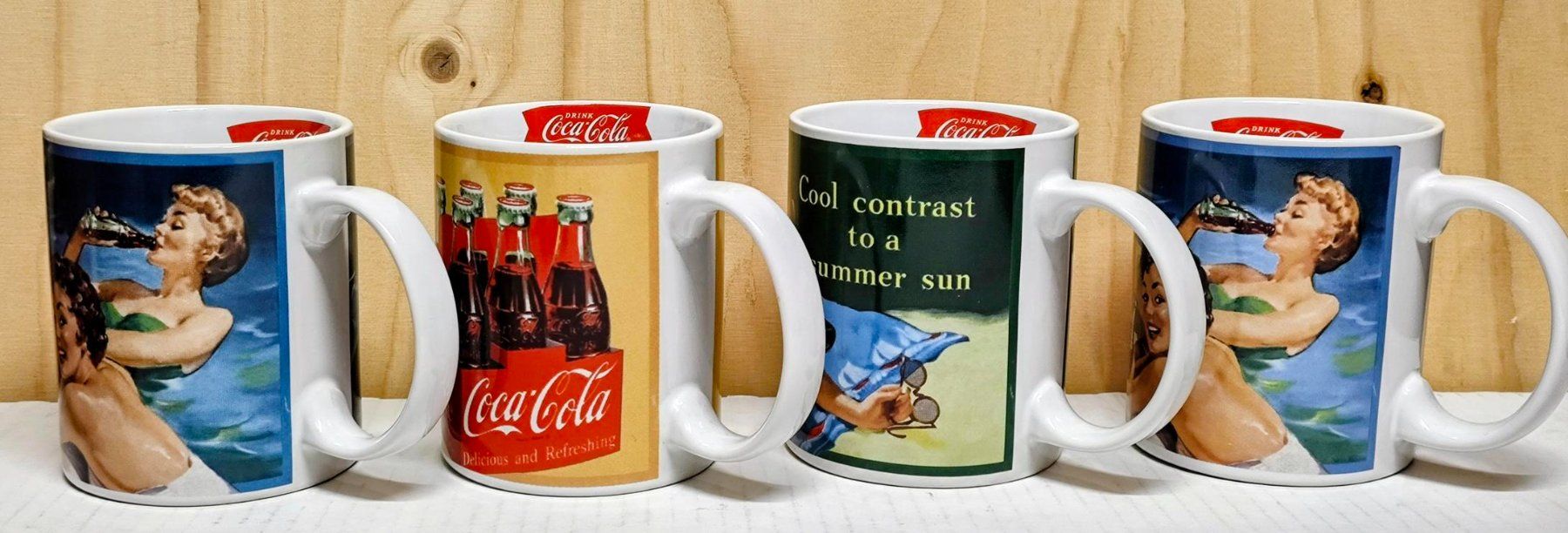 Tazze: 4 Coca-Cola Tassen – Nuovo (secondo la descrizione) da Pfäffikon ZH venduto da Colacity 2