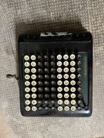 Burroughs Addiermaschine mechanisch gebraucht schwarz