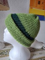 Handgestrickte Beanie Unisex mütze Grün Herbst Winter 34