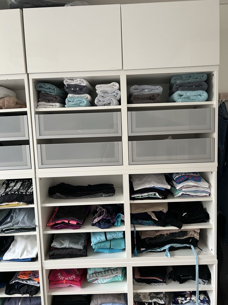 Schränke: Closet organization system white 6 sections drawers – Gebraucht aus Zürich von mar_d7zz