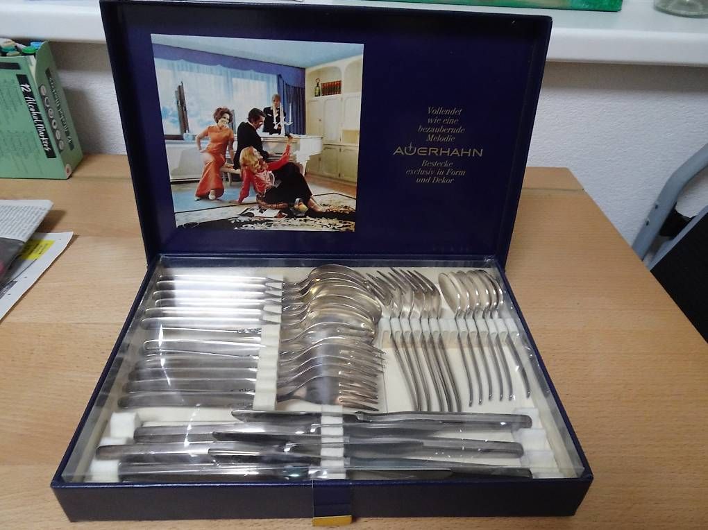 Set di posate: Auerhahn Besteck 30 teilig versilbertes Besteck – Usato da Eschen venduto da f-jag-f