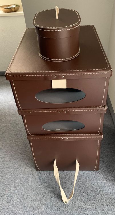 4 Stk. praktische Aufbewahrungsboxen aus Vollpappe von IKEA Kaufen