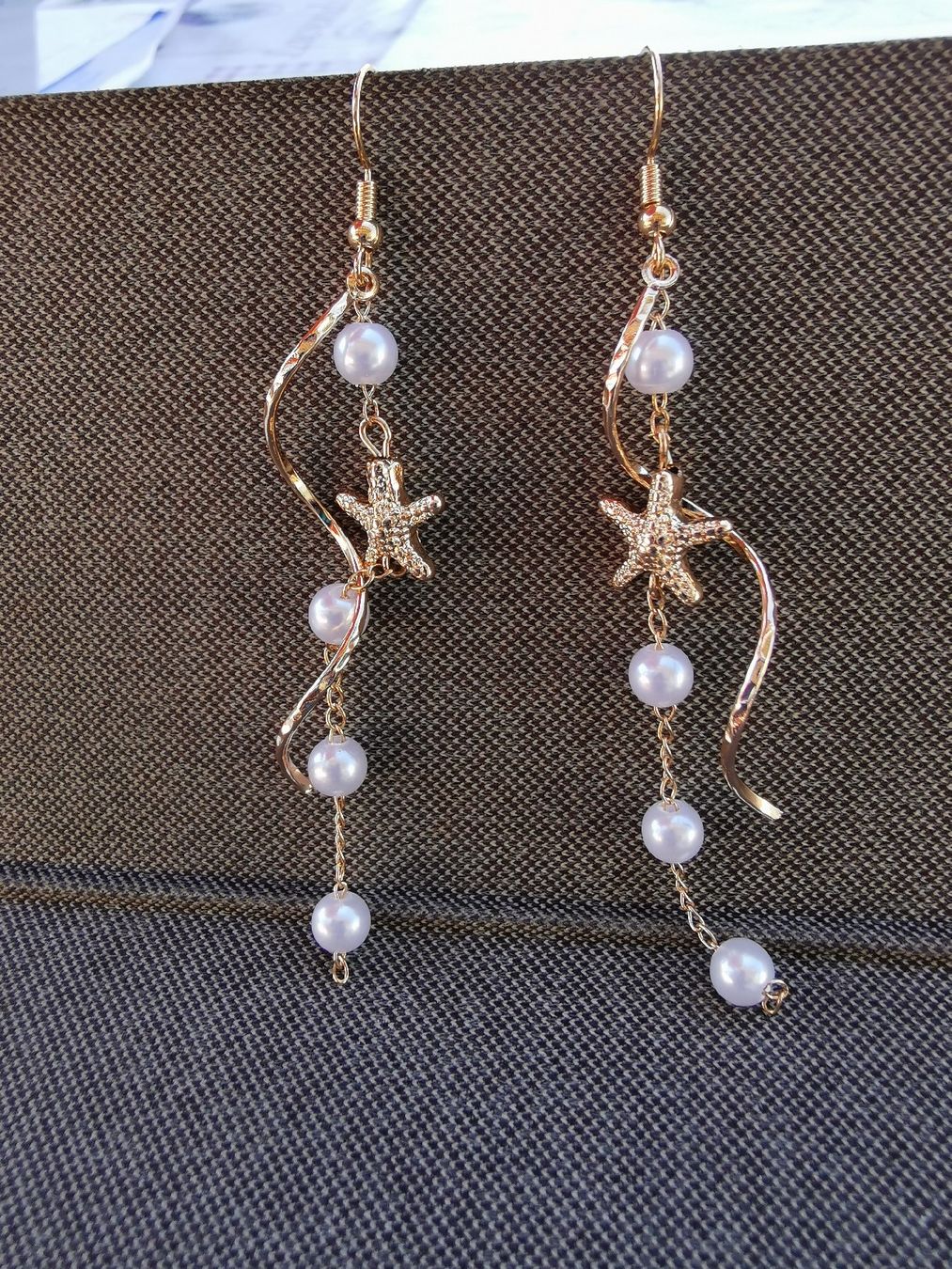 Boucles d'oreille: Süsse Seestern/Perlen Ohrhänger – Neuf (Voir description) à Egnach par WalNic