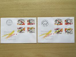 8 oblitérations centrales, assez rare !